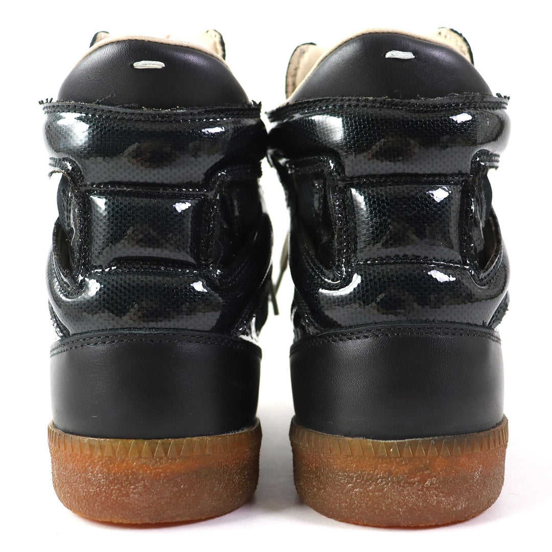 Maison Margiela High cut sneakers Main: suede, Main: leather black Women 38 Used Authentic