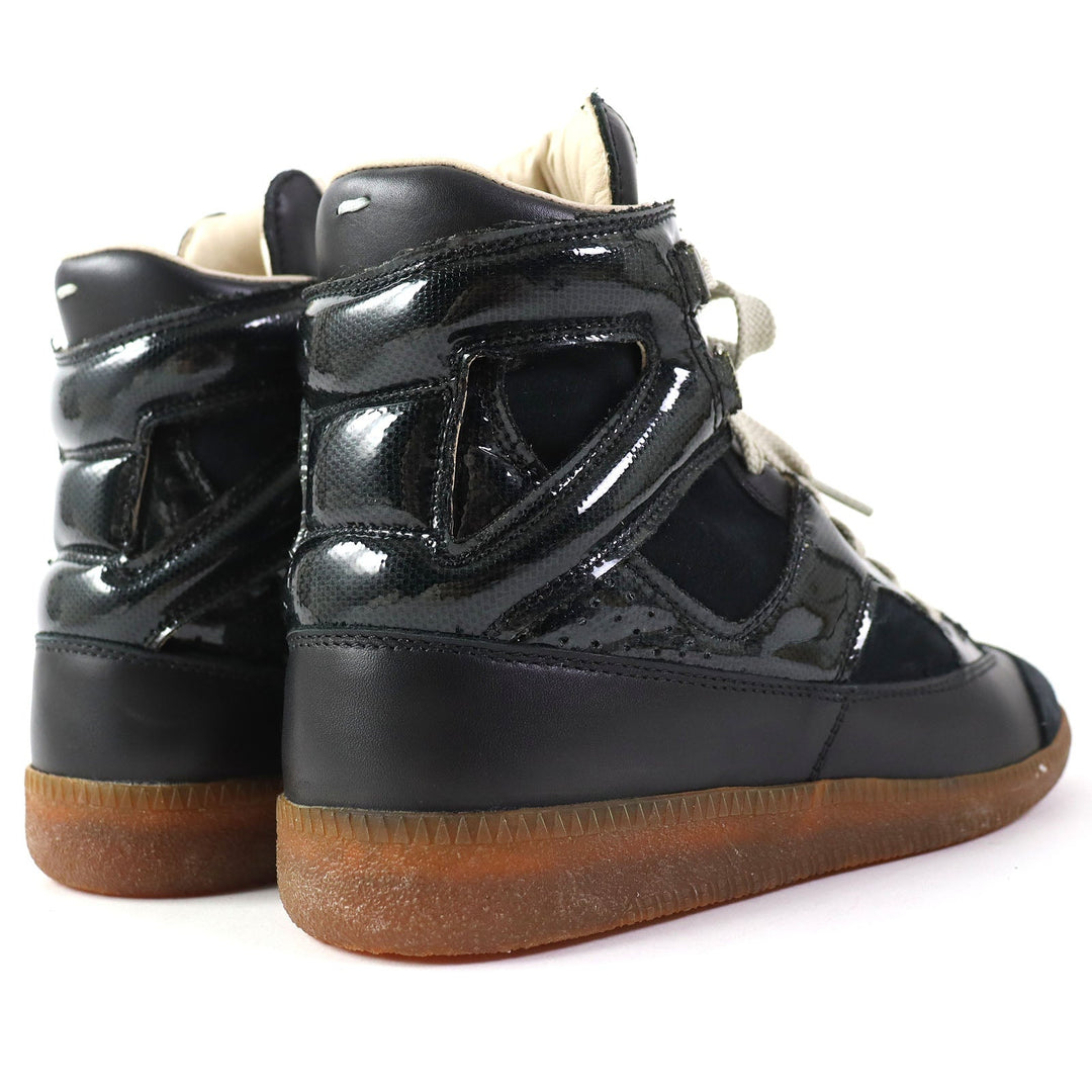 Maison Margiela High cut sneakers Main: suede, Main: leather black Women 38 Used Authentic