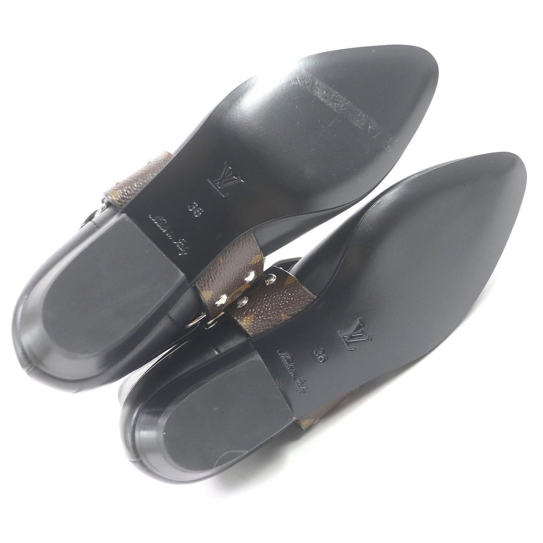 LOUIS VUITTON Ankle boots Main: Leather black Rhapsody line Women 36 Used Authentic