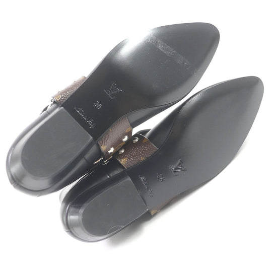 LOUIS VUITTON Ankle boots Main: Leather black Rhapsody line Women 36 Used Authentic