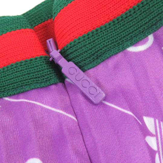 GUCCI Pleated skirt 696770 Main: 100% polyester, Part: 100% nylon purple Women 42 Used Authentic