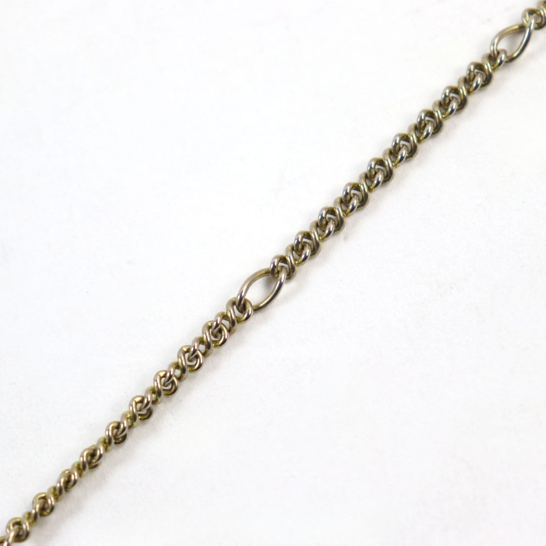 GUCCI Necklace Main: Gold Plated Part: Color Stone Gold green 412885 mens Used Authentic