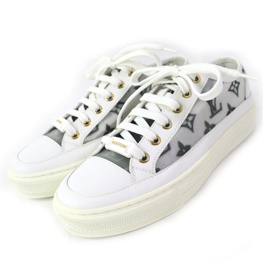 LOUIS VUITTON sneakers Main: Leather White Black type Stella line Women 34 Used Authentic