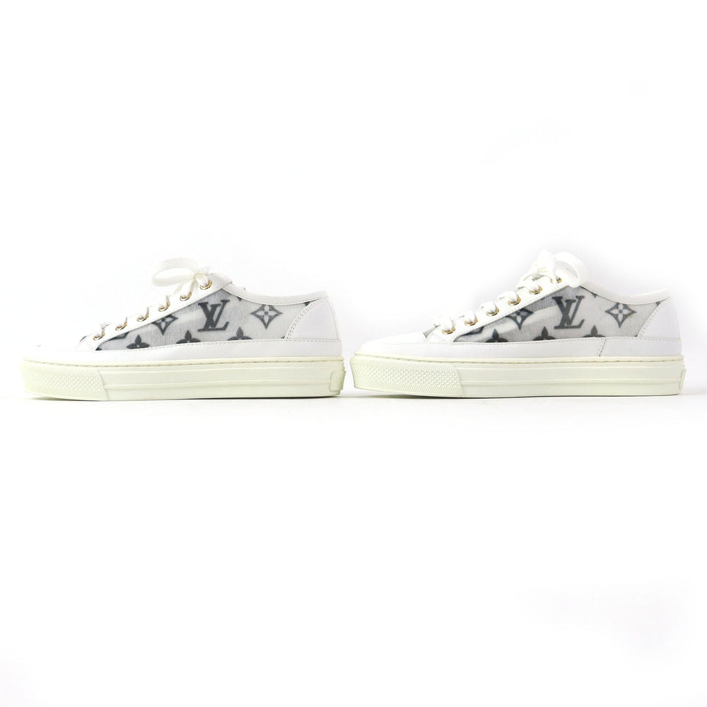 LOUIS VUITTON sneakers Main: Leather White Black type Stella line Women 34 Used Authentic
