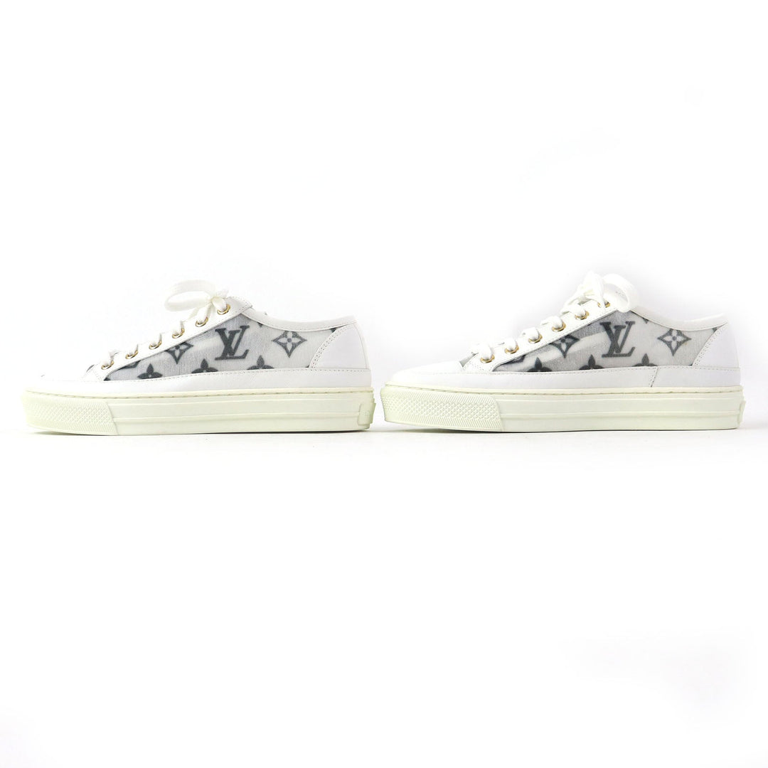 LOUIS VUITTON sneakers Main: Leather White Black type Stella line Women 34 Used Authentic