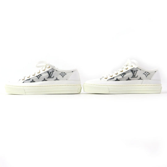 LOUIS VUITTON sneakers Main: Leather White Black type Stella line Women 34 Used Authentic