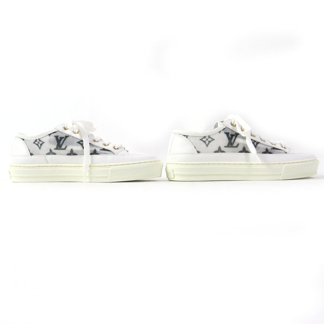 LOUIS VUITTON sneakers Main: Leather White Black type Stella line Women 34 Used Authentic