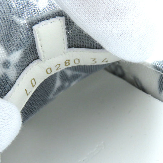 LOUIS VUITTON sneakers Main: Leather White Black type Stella line Women 34 Used Authentic