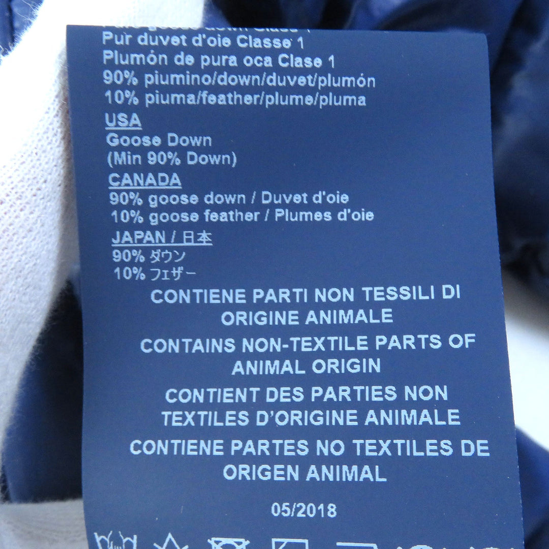 Herno Down jacket PI0046DIC Outer: 100% nylon, Lining: 100% nylon, Filling: 90% down, Filling: 10% feather, Part: 60% cotton Navy Women 40 Used Authentic