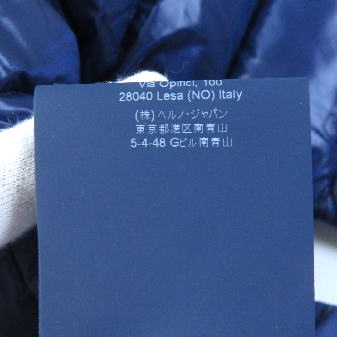 Herno Down jacket PI0046DIC Outer: 100% nylon, Lining: 100% nylon, Filling: 90% down, Filling: 10% feather, Part: 60% cotton Navy Women 40 Used Authentic