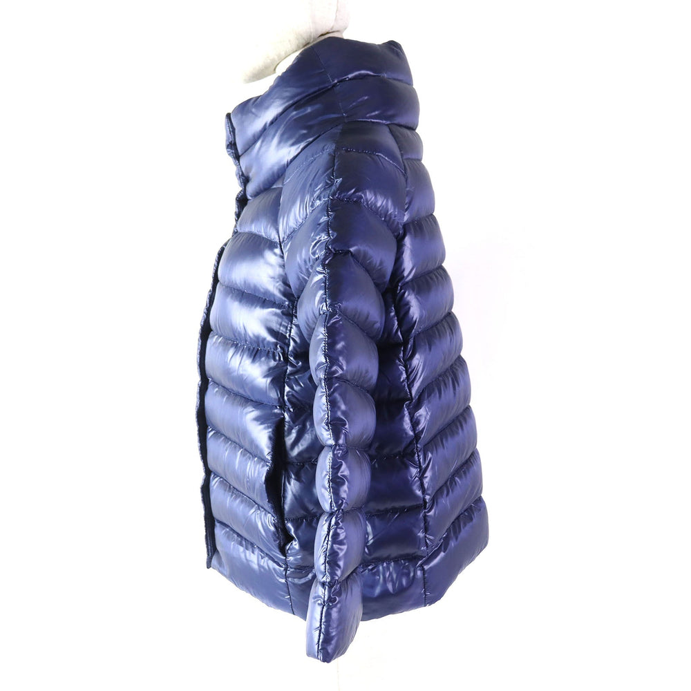 Herno Down jacket PI0046DIC Outer: 100% nylon, Lining: 100% nylon, Filling: 90% down, Filling: 10% feather, Part: 60% cotton Navy Women 40 Used Authentic