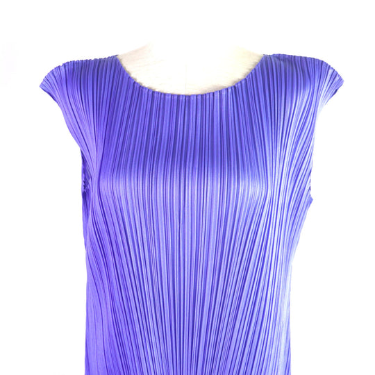 PLEATS PLEASE one piece Main: 100% polyester Purple blue Women 3 Used Authentic
