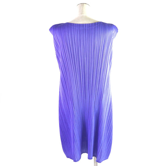 PLEATS PLEASE one piece Main: 100% polyester Purple blue Women 3 Used Authentic