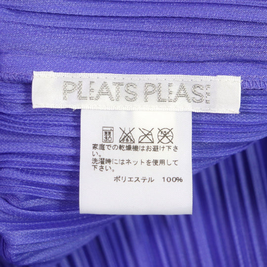 PLEATS PLEASE one piece Main: 100% polyester Purple blue Women 3 Used Authentic