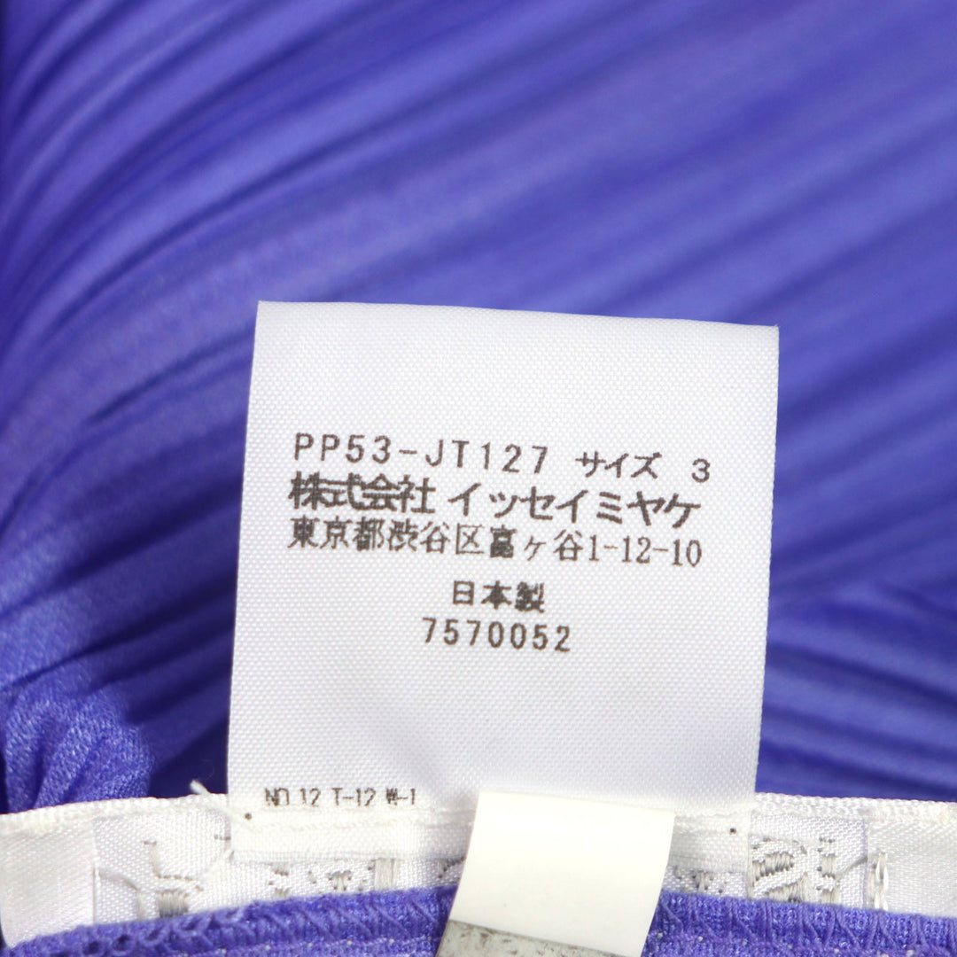 PLEATS PLEASE one piece Main: 100% polyester Purple blue Women 3 Used Authentic