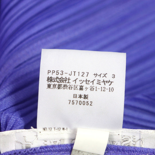 PLEATS PLEASE one piece Main: 100% polyester Purple blue Women 3 Used Authentic
