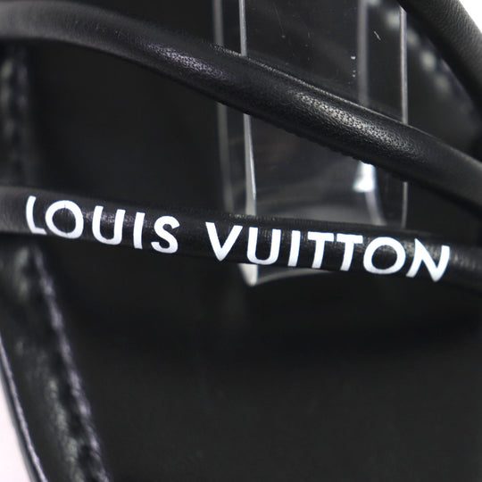 LOUIS VUITTON Sandals Main: Leather black Women 35 1/2 Used Authentic