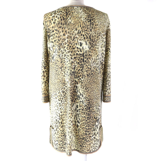 LEONARD Tunic Main: 100% silk Beige type Women 38 Used Authentic