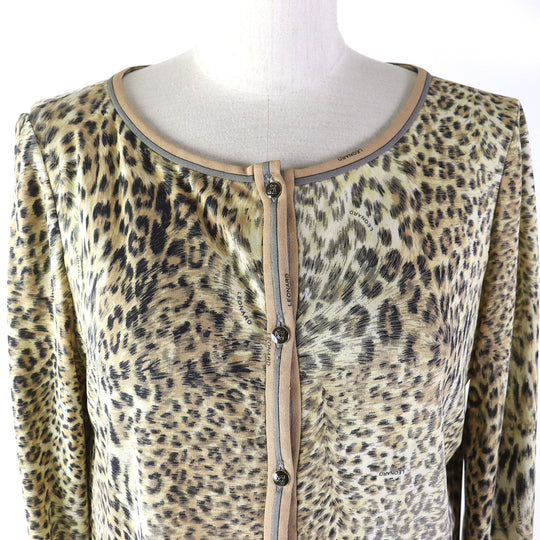 LEONARD Tunic Main: 100% silk Beige type Women 38 Used Authentic