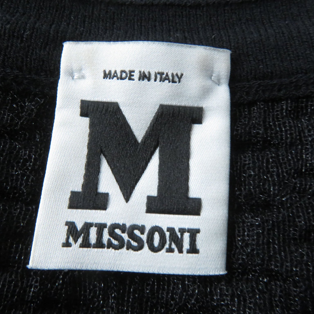 Missoni one piece Main: 59% rayon, Main: 28% polyester, Main: 13% nylon, Lining: 100% polyester black Women 40 Used Authentic