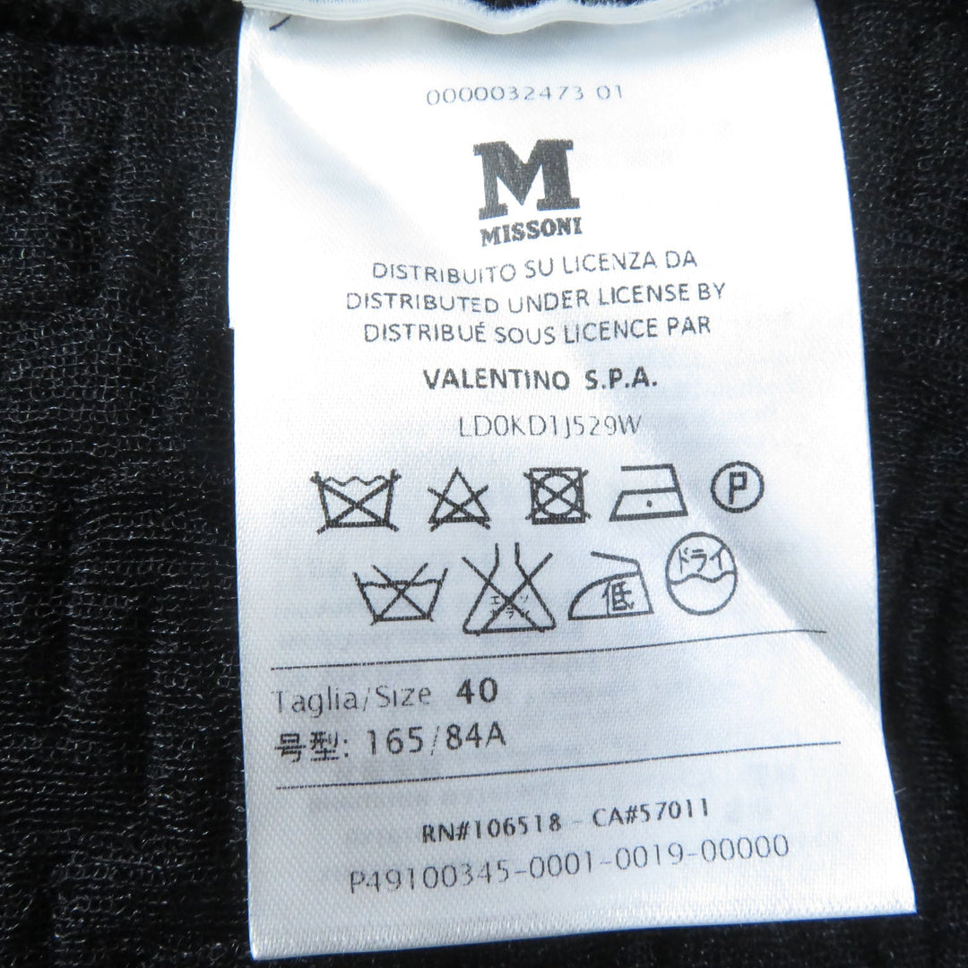 Missoni one piece Main: 59% rayon, Main: 28% polyester, Main: 13% nylon, Lining: 100% polyester black Women 40 Used Authentic