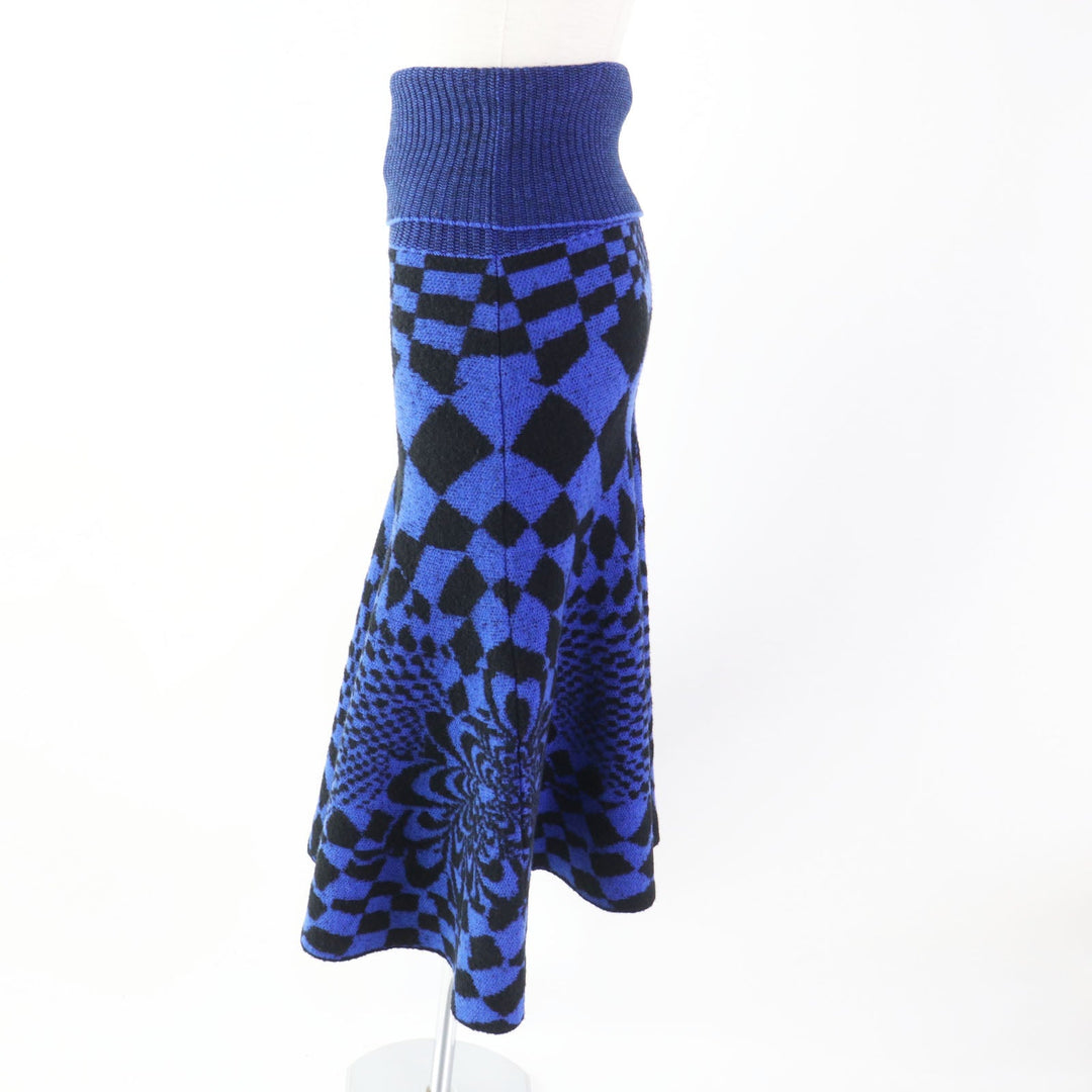 Stella McCartney Long skirt 603950 wool blue 36