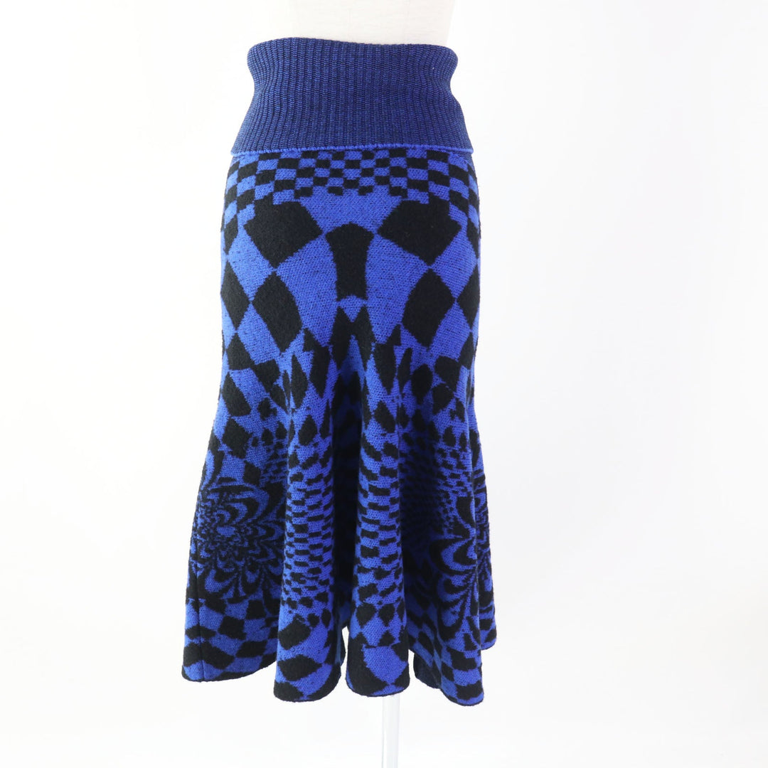 Stella McCartney Long skirt 603950 wool blue 36