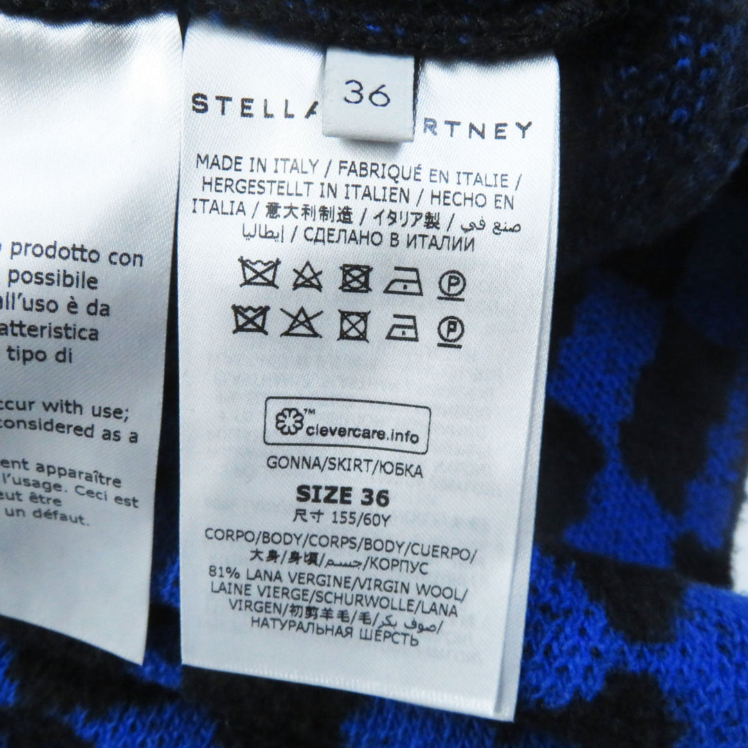 Stella McCartney Long skirt 603950 wool blue 36