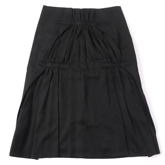 ISSEY MIYAKE Long skirt IM71-FG018 Main: 50% cotton, Main: 50% cupra, Lining: 100% cupra black Women 1 Used Authentic