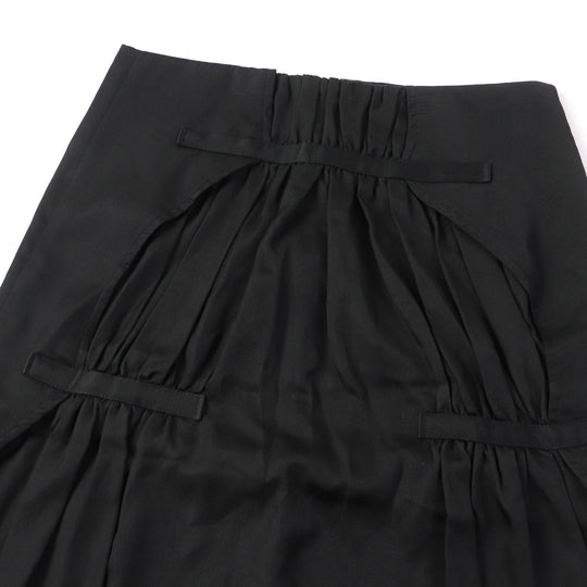 ISSEY MIYAKE Long skirt IM71-FG018 Main: 50% cotton, Main: 50% cupra, Lining: 100% cupra black Women 1 Used Authentic