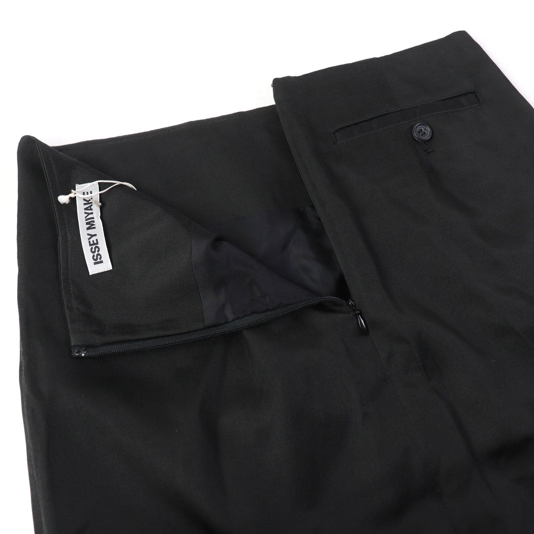 ISSEY MIYAKE Long skirt IM71-FG018 Main: 50% cotton, Main: 50% cupra, Lining: 100% cupra black Women 1 Used Authentic