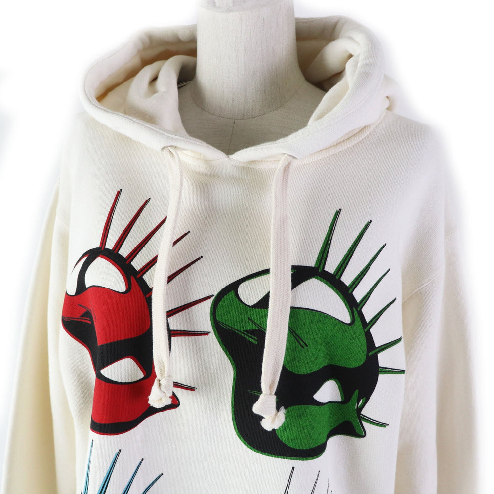 GUCCI Hoodie 469251 Main: 100% cotton Ivory Women XS Used Authentic