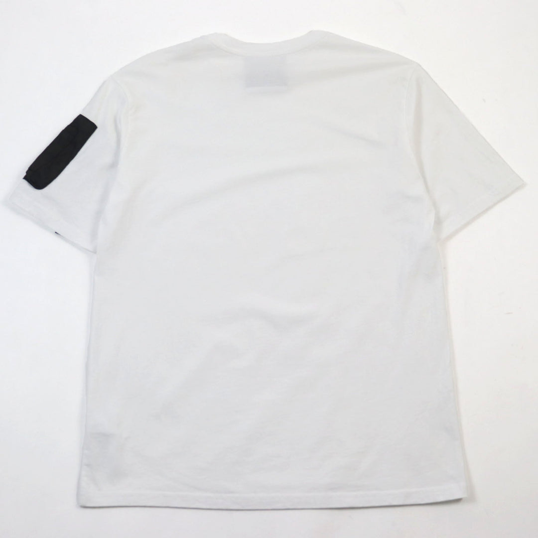 MOSCHINO Short sleeve T-shirt 212ZPA07317040 Main: 100% cotton, Part: 100% polyamide (nylon) white mens 52 Used Authentic