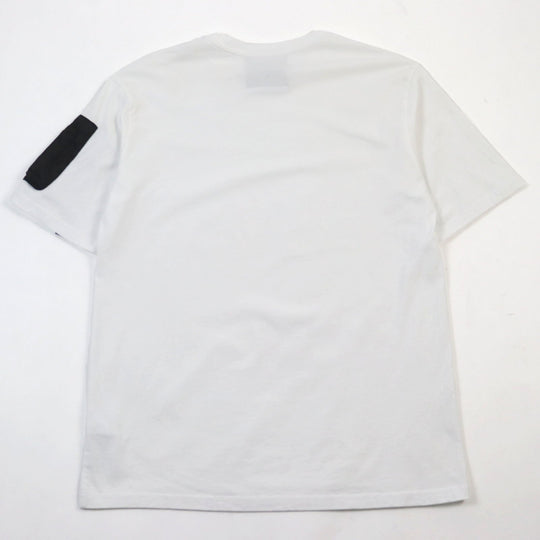 MOSCHINO Short sleeve T-shirt 212ZPA07317040 Main: 100% cotton, Part: 100% polyamide (nylon) white mens 52 Used Authentic