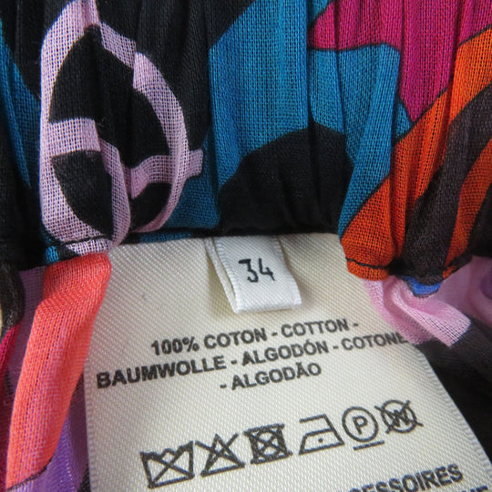 HERMES Pants Main: 100% cotton multicolor Women 34 Used Authentic