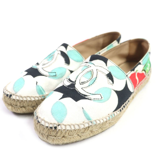 CHANEL Slip-on G29762 Main: Canvas Multi Women 38 Used Authentic