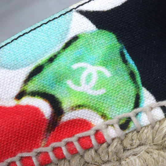 CHANEL Slip-on G29762 Main: Canvas Multi Women 38 Used Authentic