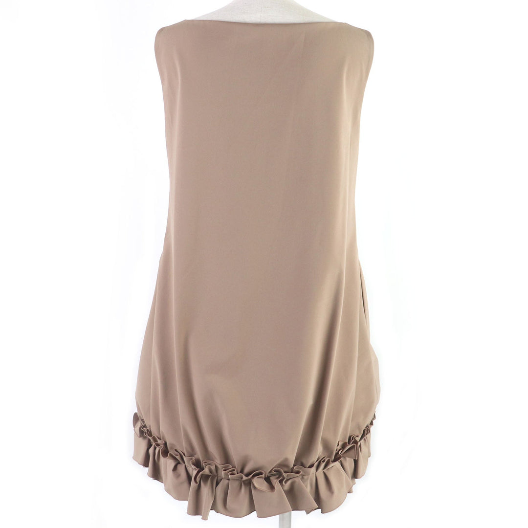 FOXEY NEW YORK one piece 31765 Outer: 93% polyester, Outer: 7% polyurethane, Lining: 100% polyester beige Women 40 Used Authentic
