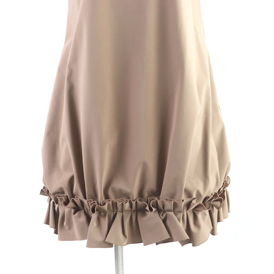 FOXEY NEW YORK one piece 31765 Outer: 93% polyester, Outer: 7% polyurethane, Lining: 100% polyester beige Women 40 Used Authentic