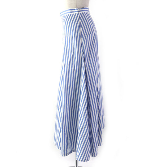 JIL SANDER skirt JSPQ353306 Main: 100% cotton Blue white Women 32 Used Authentic