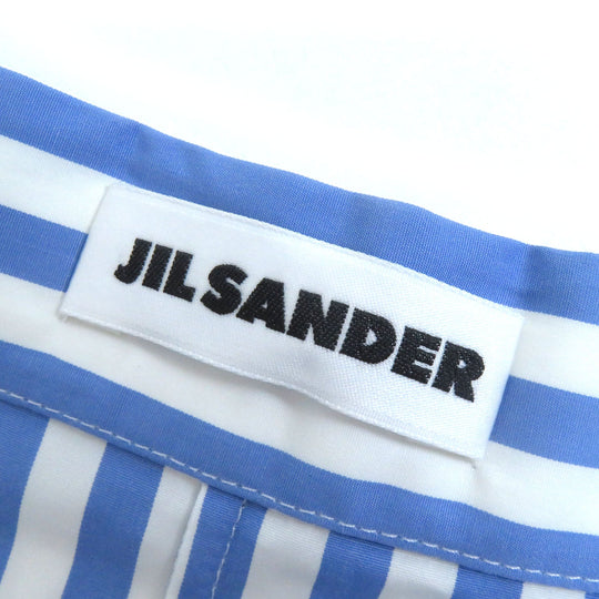JIL SANDER skirt JSPQ353306 Main: 100% cotton Blue white Women 32 Used Authentic