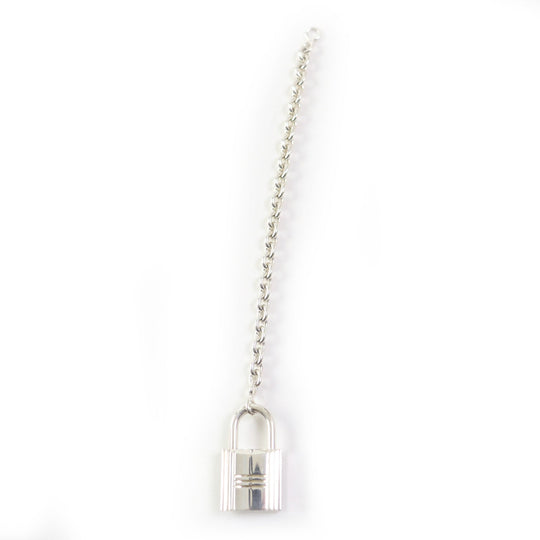 HERMES key ring AG925 Silver Women Used Authentic