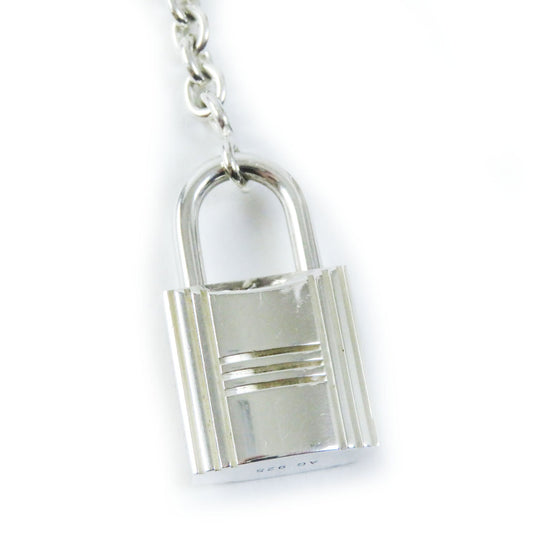 HERMES key ring AG925 Silver Women Used Authentic