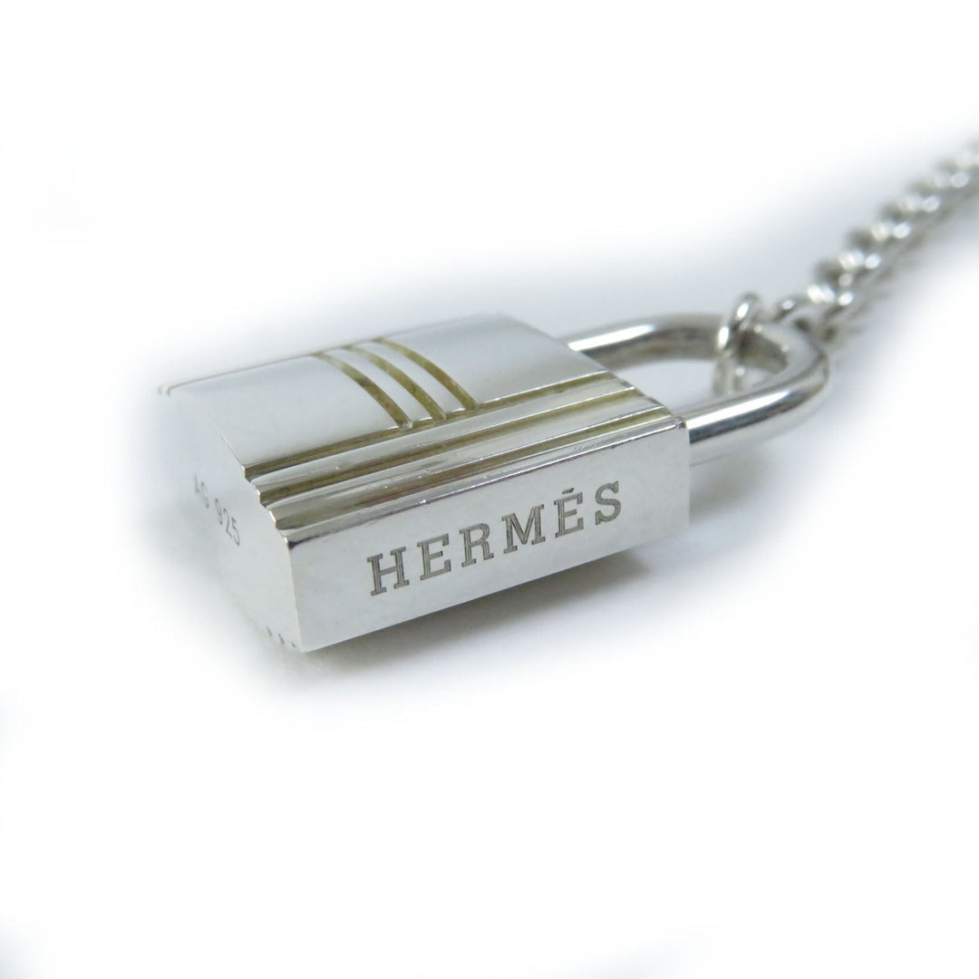 HERMES key ring AG925 Silver Women Used Authentic