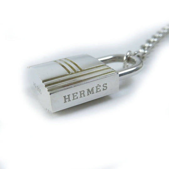 HERMES key ring AG925 Silver Women Used Authentic
