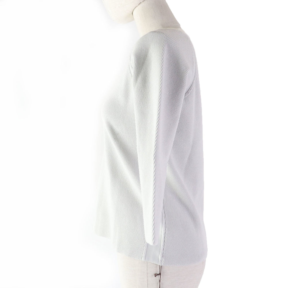 FOXEY tops 39697 Main: 48% cotton, 43% polyester, 7% nylon, 2% polyurethane Light gray Women 38 Used Authentic