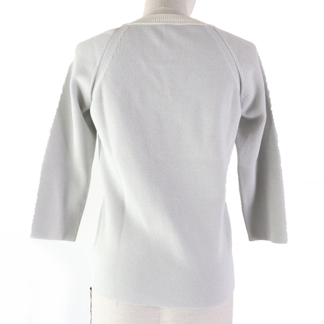 FOXEY tops 39697 Main: 48% cotton, 43% polyester, 7% nylon, 2% polyurethane Light gray Women 38 Used Authentic