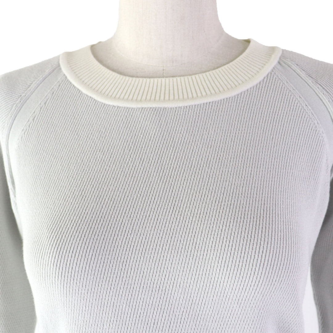 FOXEY tops 39697 Main: 48% cotton, 43% polyester, 7% nylon, 2% polyurethane Light gray Women 38 Used Authentic