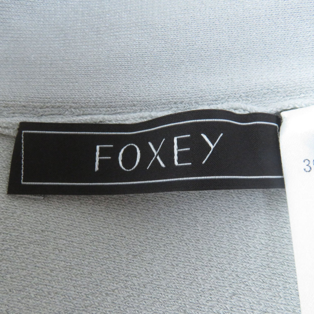 FOXEY tops 39697 Main: 48% cotton, 43% polyester, 7% nylon, 2% polyurethane Light gray Women 38 Used Authentic