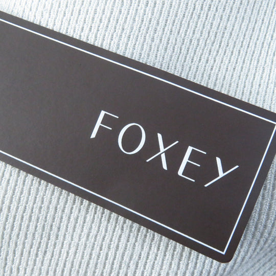 FOXEY tops 39697 Main: 48% cotton, 43% polyester, 7% nylon, 2% polyurethane Light gray Women 38 Used Authentic
